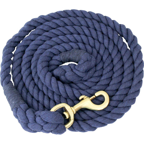 Partrade Braided Cotton Horse Lead, 3/4 in. x 10 ft., Navy