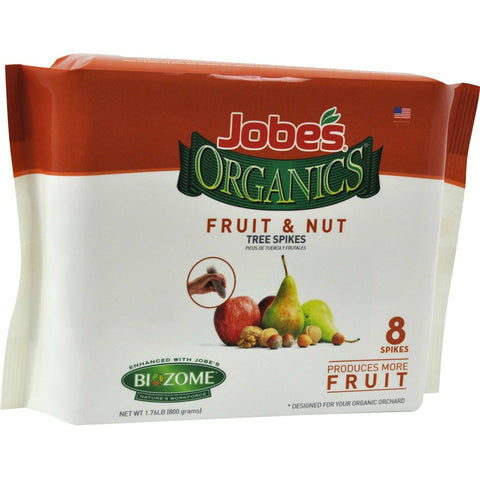 Jobe's Fruit & Nut Tree Fertilizer Spikes, 8 Pack