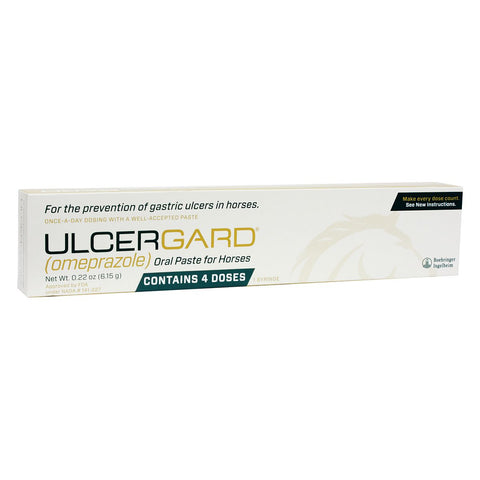 UlcerGard (Omeprazole) Oral Paste for Horses — single syringe, 4 doses