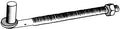 Tarter Hphdg12 3/4"X 12" Galv. Threaded Hinge Pin W/Nuts