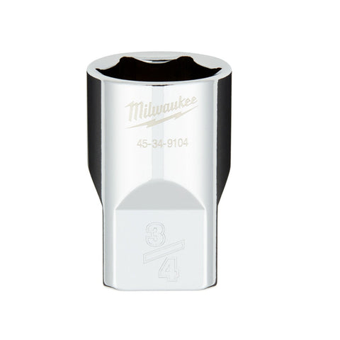 Milwaukee SAE 6-Point Socket, 1/2 Inch x 3/4 Inch
