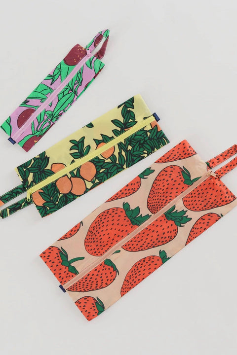 Baggu 3D Zip Set - Backyard Fruit