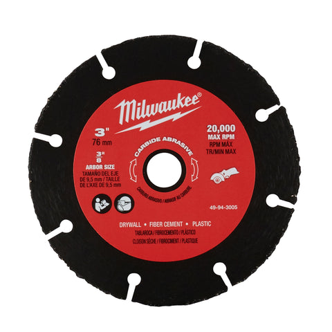 Milwaukee 3" Carb Abrasive Blade