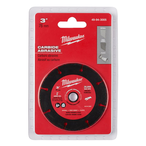 Milwaukee 3" Carb Abrasive Blade