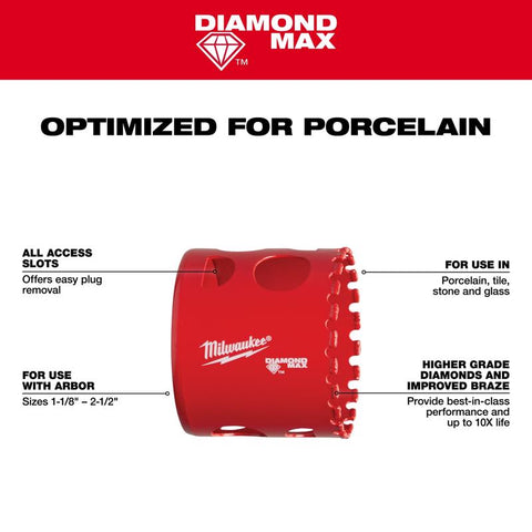 Milwaukee 2-1/2" DIA Hole Saw