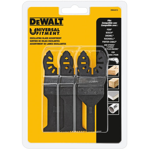 DeWalt Oscillating Blade Set, 3-Piece