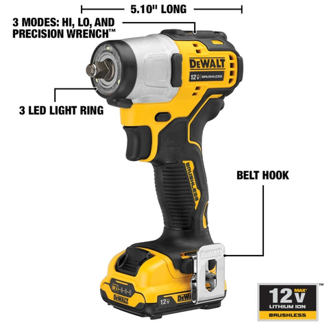 DeWalt Xtreme 12V Max Brushless Cordless Impact Wrench