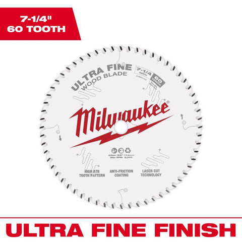 Milwaukee 7-1/4"x60T Saw Blade