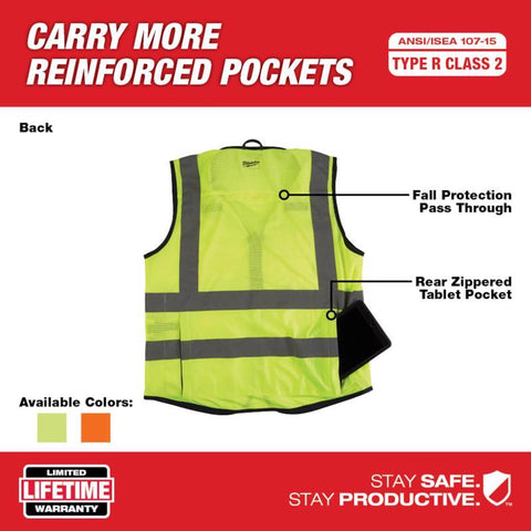 Milwaukee Performance Safety Vest, High Visibility Yellow