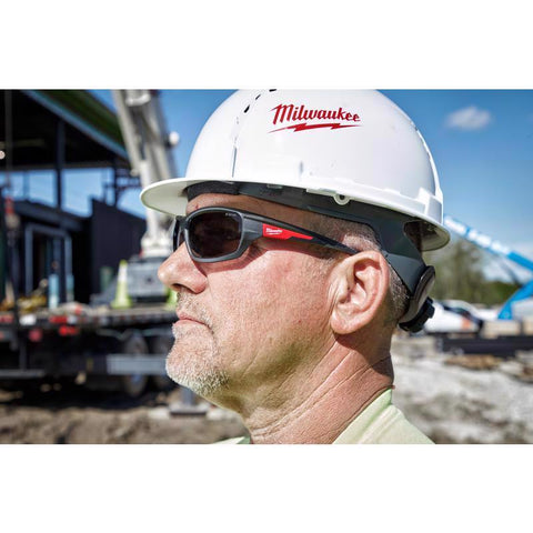 Milwaukee Anti-Fog Performance Safety Glasses, Tinted Lens