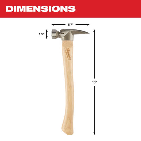 Milwaukee Milled Face Framing Hammer, Steel