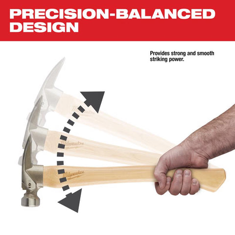 Milwaukee Milled Face Framing Hammer, Steel