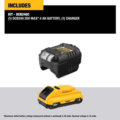 DeWalt 20V MAX Compact Battery and Charger Starter Kit