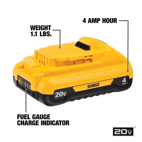 DeWalt 20V MAX Compact Battery and Charger Starter Kit