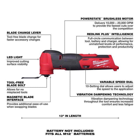 Milwaukee M12 Osc Multi-Tool