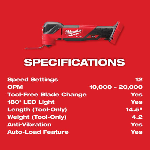 Milwaukee M18 FUEL Cordless Oscillating Multi-Tool