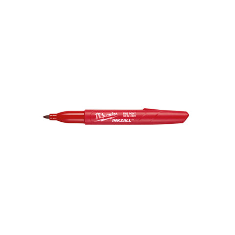 Milwaukee Red Fine Tip Jobsite Marker, 7.13", Red