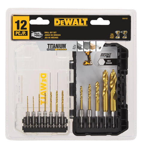 DeWalt Drill Bit Set 12p Pilot