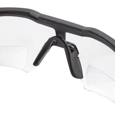 Milwaukee Magnified Safety Glasses, Clear Lens
