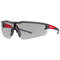 Milwaukee Anti-Scratch Lens Safety Glasses, Polycarbonate, Gray