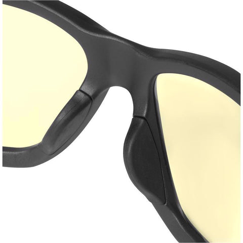 Milwaukee Impact-Resistant Safety Glasses, Yellow Lens
