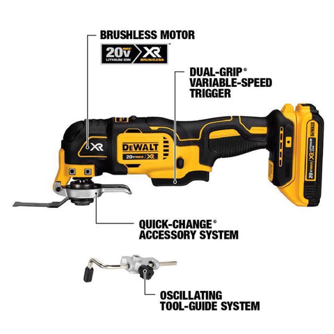 DeWalt Cordless Brushed Combo Tool Kit, 20 Volt
