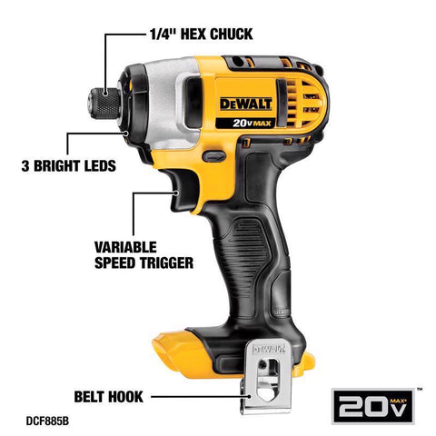 DeWalt 20V MAX Cordless Brushed 5 Tool Combo Kit
