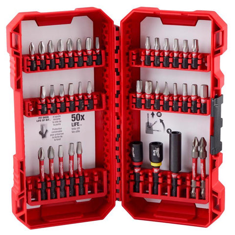 Milwaukee Shockwave Impact Driver Bit Set, Alloy Steel