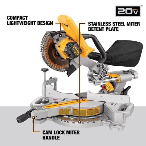 DeWalt 20V 7-1/4" Miter Saw