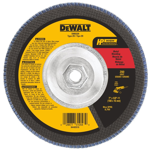 DeWalt 7x5/8 60G Flap Disc