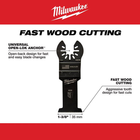Milwaukee 1-3/8" WD Multi Blade