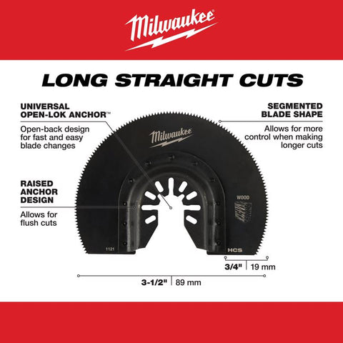 Milwaukee 3-1/2" HCS WD Blade