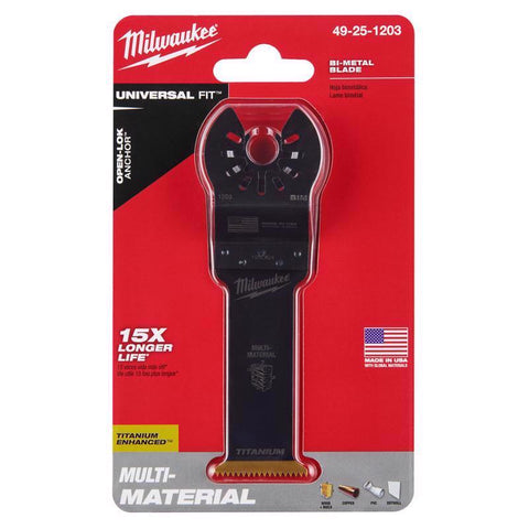 Milwaukee Open-Lok Oscillating Blade, Bi-Metal