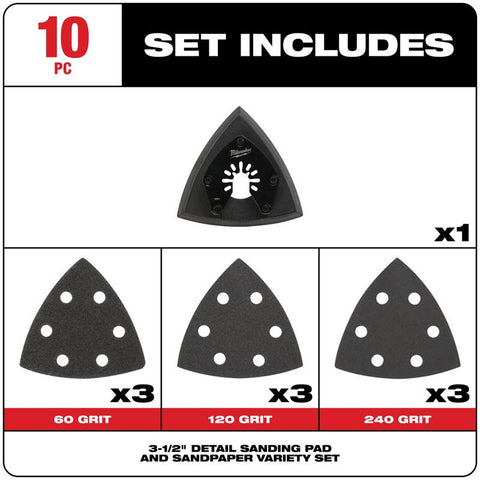 Milwaukee 3-1/2" Sanding Set