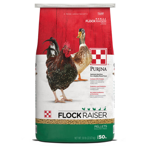 Purina® Flock Raiser® Poultry Pelleted Feed, 50 lb
