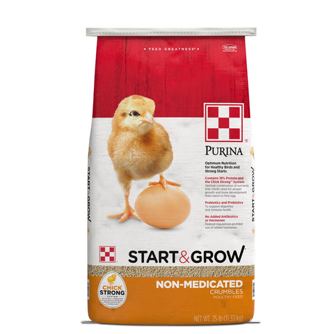Purina® Start & Grow® Non-Medicated Chick Feed, 25 lb