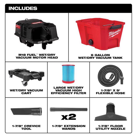 Milwaukee M18 Fuel Cordless Wet/Dry Vacuum