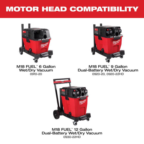 Milwaukee M18 Fuel Shop Vac Wet/Dry Vacuum Motor Head