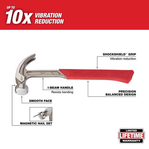 Milwaukee 20OZ Curv Claw Hammer