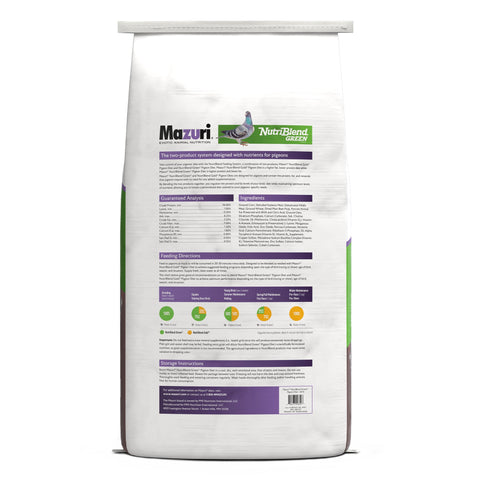 Mazuri® NutriBlend Green® Pigeon Diet, 50 lb – view 2