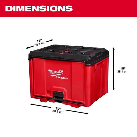 Milwaukee Packout Shop Storage Box, Plastic