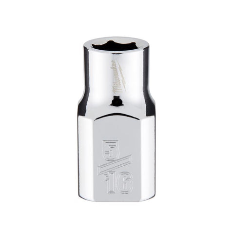 Milwaukee SAE 6 Point Socket, 3/8 Inch x 5/16 Inch