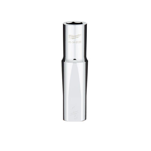 Milwaukee SAE 6-Point Socket With Four Flat Sides, 1/2 Inch x 1/2 Inch