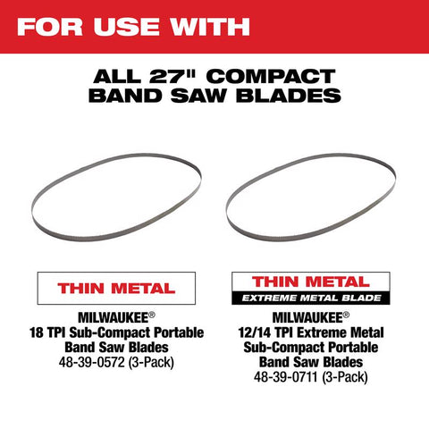 Milwaukee Cordless Sub-Compact Band Saw Kit,12 V