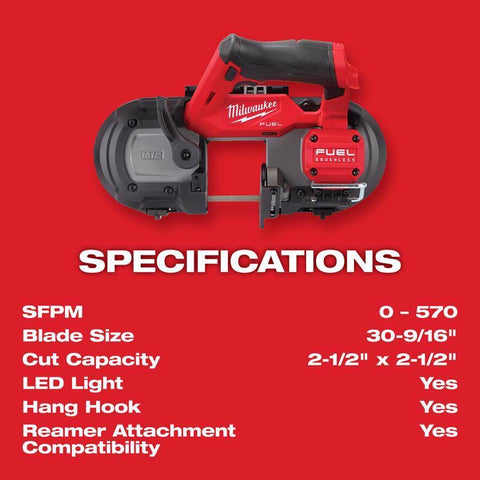 Milwaukee Cordless Band Saw Tool, 12 Volt