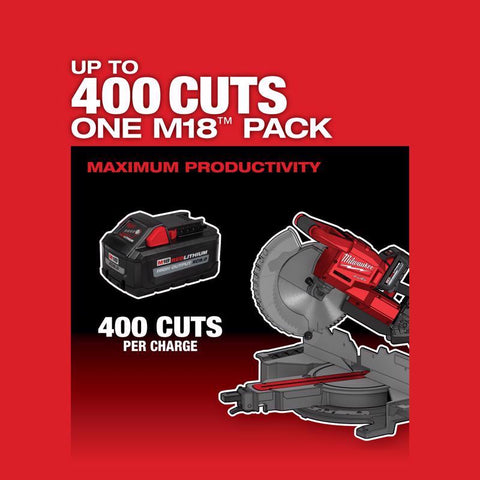 Milwaukee M18 Fuel Dual-Bevel Sliding Compound Miter Saw, 18 Volt