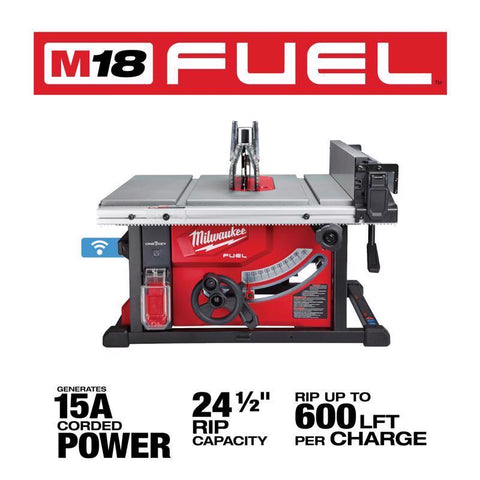 Milwaukee M18 Fuel Cordless Table Saw, Lithium-Ion