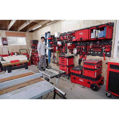 Milwaukee Packout Shop Storage Tool Rack, Black/Red