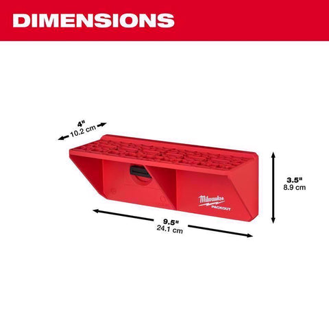 Milwaukee Packout screwdriver organizer, Black/Red