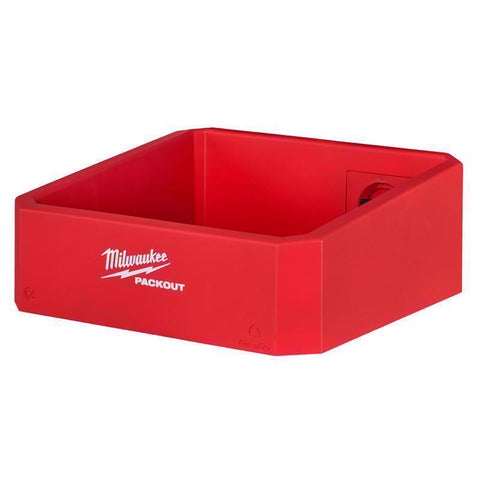 Milwaukee Packout Shelf Bin, 3.6 Inch, Red